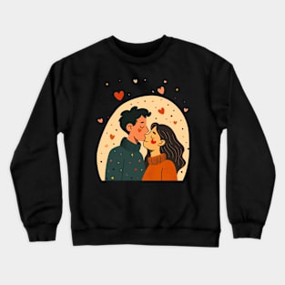 Valentine Romantic couple love birds Crewneck Sweatshirt